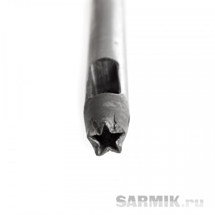 Пробойник для кожи фигурный (звезда), D4 мм