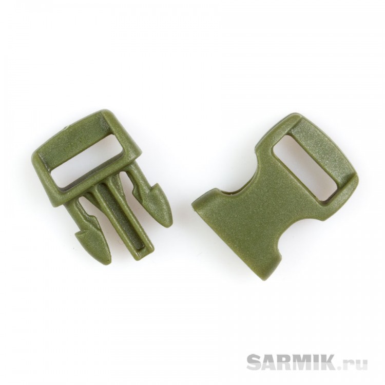 Фастекс 15х30 мм, армейский зелёный