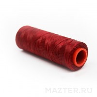 Нить вощёная Dafna тёмно-красная, полиэстр, 1 мм