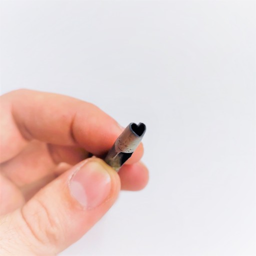 Пробойник для кожи фигурный (сердце), D4 мм