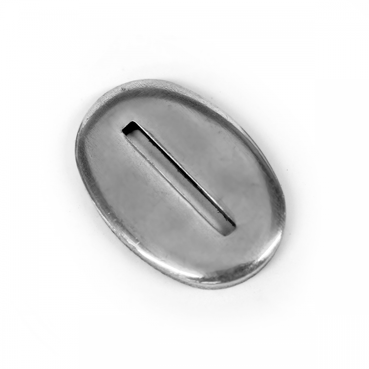 Больстер R25, нейзильбер (25×16×3 мм, отверстие 13×1,5 мм)